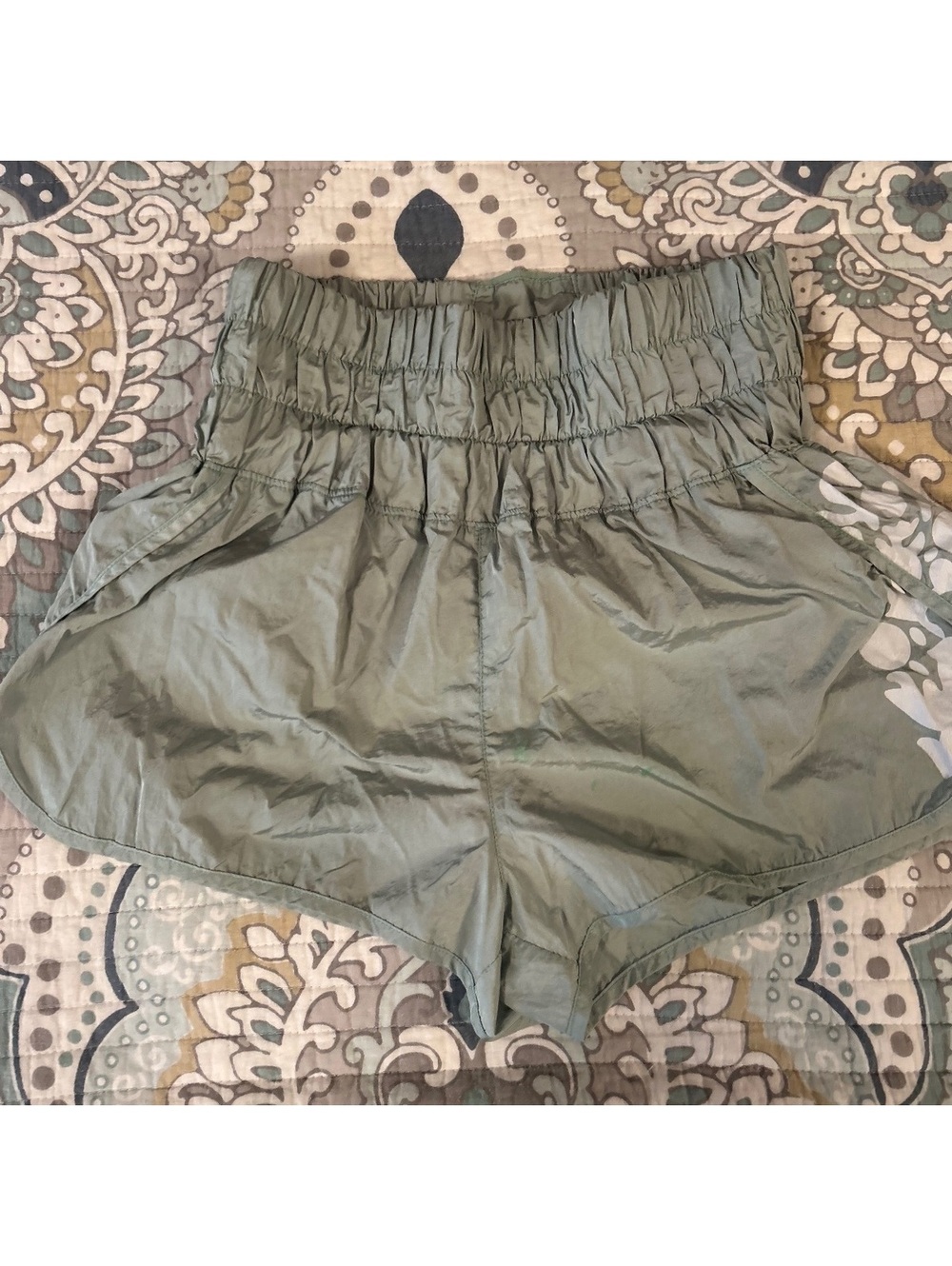 Free people movement green The Way Home Athletic Shorts with Elastic Waistband